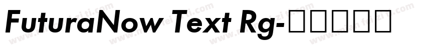 FuturaNow Text Rg字体转换